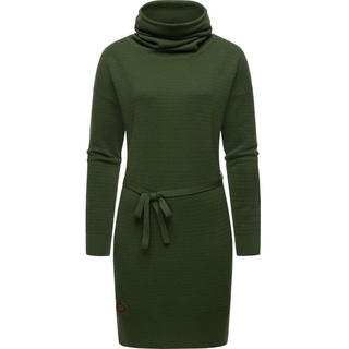 Ragwear Sweatkleid Babett Dress Intl. warmes Winterkleid mit breitem Rollkragen grün XL (42)