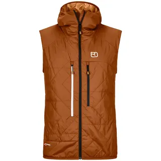 Ortovox Herren Swisswool Piz Boè Weste (Größe S, braun)