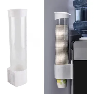 Wasserspender Papierbecher Halter Becherspender Plastik Pappbecher Aufbewahrung Hohe Kapazität für Haus Büro