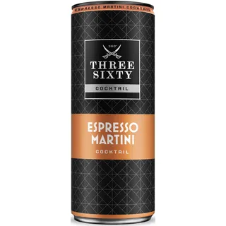 Three Sixty Vodka Espresso Martini Cocktail 0,25 l