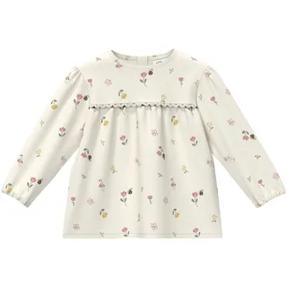 s.Oliver Musselin-Bluse mit All-over-Print und Puffärmeln mehrfarbig 92