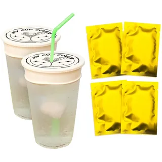 Kireida® 4 Stück Anti-Spill Lid, mit Strohhalm-Loch Getränkeabdeckungen von Becherabdeckungen, für Partys, Wiederverwendbarer Latexüberzug, Einfach zu Säubern(Cocktail Glas)