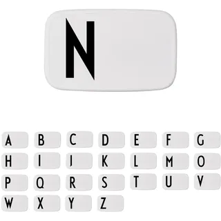 Design Letters Buchstaben Brotdose für Kinder, Erwachsene A-Z | Lunchbox BPA frei | Lunchbox Erwachsene | Personalisierte Geschenke | Ideal als Snackbox, Frühstücksbox, Brotbox Kinder, Brotdose Schule
