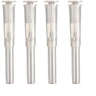 4 Stück für Mini Brunnen Düsen Set für pilzförmige Wasserpumpen Kompatibel mit Niederdruck Gartenbrunnen und Aquarium Zirkulation (Transparent)