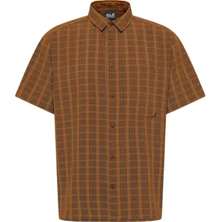 Jack Wolfskin Kurzarmhemd kariert Autumn Leaves L