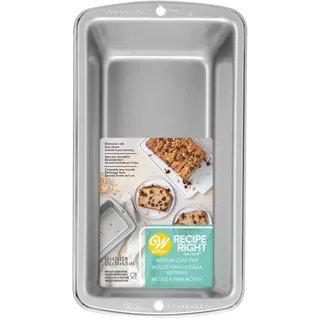 Wilton Recipe Right Mittlere Brotbackform, 21,6 x 11,4 x 6,35 cm