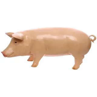 JVmoebel Tierfigur Lebensgroße Schwein Statue für Garten und Bauernhof Deko (Skulptur A176-48x93cm), Made in Europa beige