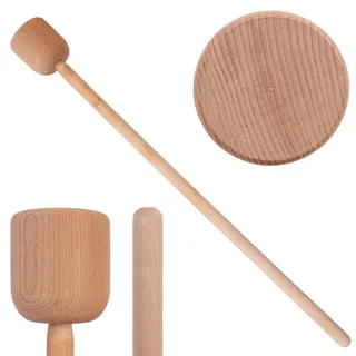 KADAX Krautstampfer aus Holz, 97 x 9.5 cm, Sauerkrautstampfer, Stampfer für Fermentieren von Sauerkraut, Kartoffelstampfer, Holzstößel, Handstampfer, Holzstampfer