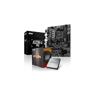 Aufrüst-Kit Bundle Ryzen 5 5600X Prozessor, 8 GB DDR4, A520M-A Pro Mainboard (zusammengebaut inkl. Bios Update + Funktionskontrolle)