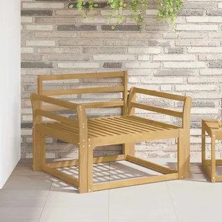 vidaXL Armlehnen Modul 2 Stk. 78,5 x 8,5 x 60 cm Holz Weiß