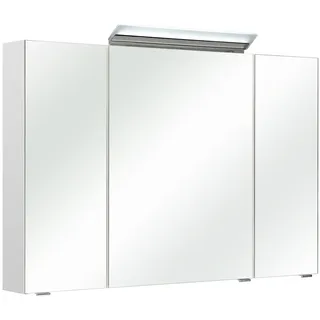 Pelipal Spiegelschrank ORIA, Weiß glänzend - 3 Türen - B 105 cm - inkl. LED-Beleuchtung