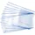 7260 Buchumschläge 26 x 54 cm HERMÄX Classic 20 Stück Buchhüllen mit Beschriftungsetikett Kantenschutz aus abwischbarer Polypropylen-Folie Buchschoner Set für Schulbücher transparent