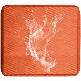 Outdoor Sofa Sitzkissenbezüge, Wasserdicht Sitzkissenbezug mit Reißverschluss, Sofa Überzug L Form Couch Überzug Abnehmbar Bezüge für Gartenpolster (Orange,50x45cm(1er-Pack))