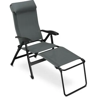 eloneo Campingstuhl faltbar grau