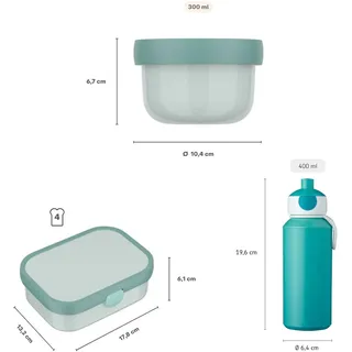 Mepal Campus Lunchset Lunchbox, Blau