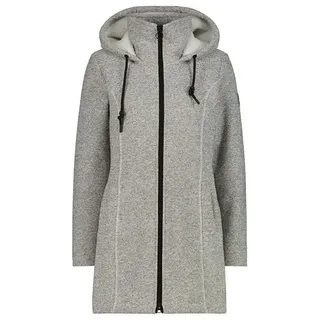 CMP Fleece Parka FIX Hood Grau M