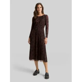Tom Tailor Meshkleid Braun/Schwarz 36