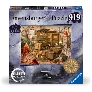 Ravensburger EXIT Puzzle 17447 - EXIT The Circle Anno 1883 - Escape Room Puzzle mit 919 Teilen ab 14 Jahren