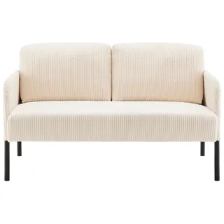 2-Sitzer-Sofa Miami Beige/Schwarz