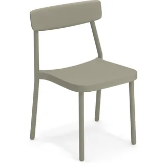 2er Set Emu Grace Stuhl Aluminium - Weiß