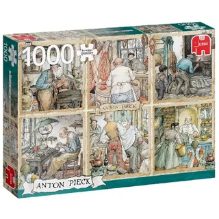Jumbo Spiele Puzzle Anton Pieck Handwerker 1000 Teile Puzzle, 1000 Puzzleteile, Made in Europe bunt