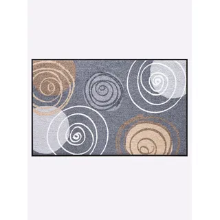 Fußmatte HEINE HOME Gr. 3, bunt (anthrazit, braun), B:60cm H:7mm L:80cm, Polyamid, Teppiche, Fußmatte