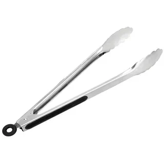 Böttcher-AG Grillzange 34 cm Edelstahl schwarz/silber