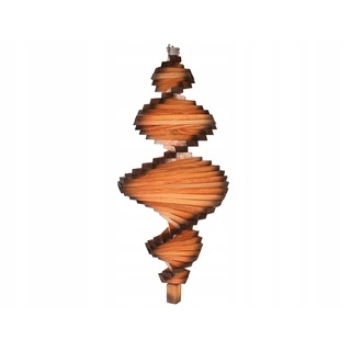 MAZUR Windspirale aus Holz | Windspiel Garten | Twister | Wind Spirale | Windspiele | Wind Spinner