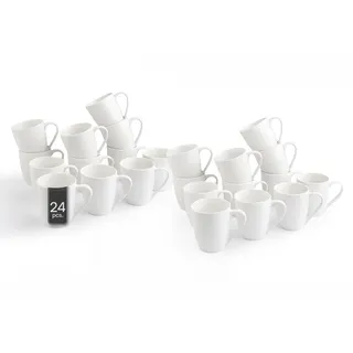 Home4You Kaffeetasse 0,36 l Weiß 24 St.