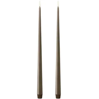 Ester & Erik LED-Spitzkerze 2er Set 40 cm Caviar