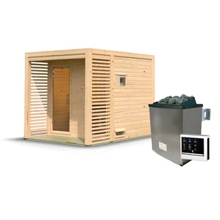 Karibu Angkor 2 inkl. 9 kW Ofen + ext. Steuerung