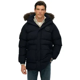 Superdry Everest Longline Baffled Parka Eclipse Navy M