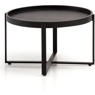 KADIMA DESIGN Kadima Schwarz Mangoholz 60 x 60 x 35 cm
