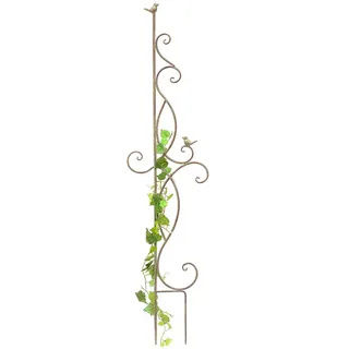 DanDiBo Ambiente Rankhilfe Metall 135 x 1,5 cm Braun