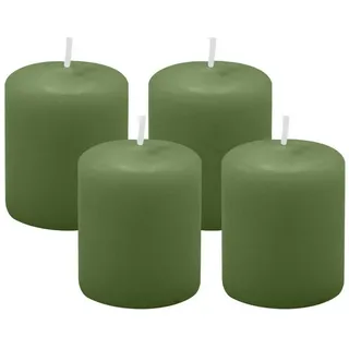 Kopschitz Kerzen Stumpenkerze 4er Set Stumpenkerzen/Adventskranzkerzen Grün Ø 50 x 60 mm grün