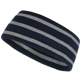modAS Stirnband Unisex 2535 Kopfband Maritim Kinder und Erwachsene zweilagig Baumwolle Streifen & Unifarben, leichter Tragekomfort, Formstabil & Pflegeleicht blau|grau 1 - bis 48 cm Kopfumfang (Kleinkind)