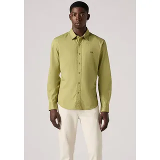 Levi's® Jeanshemd BATTERY HM SHIRT SLIM mit Logobadge grün L