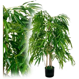 Bambus 120 cm künstlich wie echt Kunstbaum Kunstpflanze Palme Deko