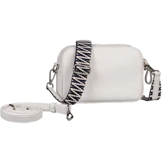 Handtasche GABOR "Silena" Gr. B/H/T: 22 cm x 15 cm x 7 cm, weiß Damen Taschen Handtaschen hochwertig gewebte Gurtband und ein filigranes Logo