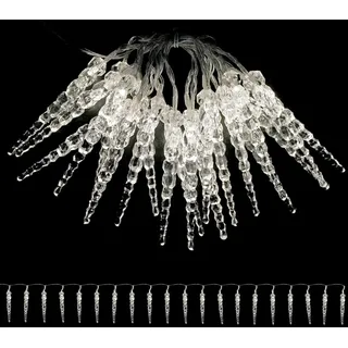 Mojawo Lichtervorhang LED 2 m warmweiß