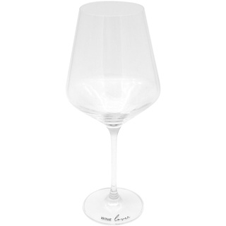 Eulenschnitt Weinglas - Wine Lover - transparent/schwarz - 490 ml - Höhe 24 cm - Ø 10 cm
