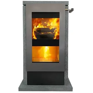 xeoos Kaminofen Patagonia X8  (8 kW, Raumheizvermögen: 40 m3 - 100 m3, Lava)