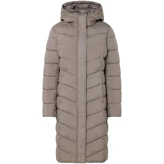 Tchibo - Steppmantel mit Kapuze - Damen - Gr. 38 - taupe