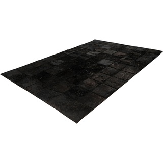 Fellteppich CALO-DELUXE "Rankel 205" Teppiche Gr. B/L: 120 cm x 170 cm, 5 mm, 1 St., schwarz Esszimmerteppiche echtes Rinderfell, Wohnzimmer