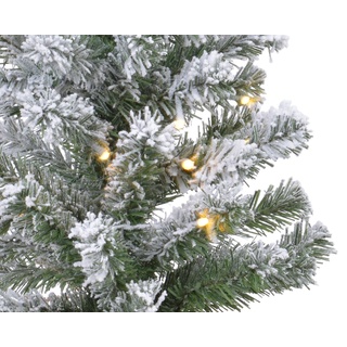 Kaemingk Tannenbaum künstlich beleuchtet beschneit 35 Lichter warmweiß