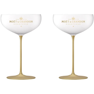 Moët & Chandon Gläser Golden Coupe Champagnergläser 2er Set Luxus