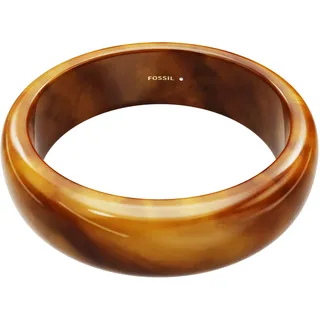 Armreif FOSSIL "Jewelry", braun, Armbänder, Damen, 17,8cm, Resin, Armreif