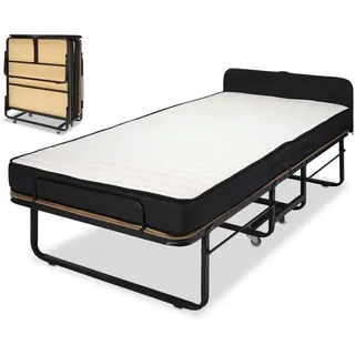 BED BOX Gästebett, Schwarz, Metall, Höhe ca. 11 cm, 90x200 cm, Schlafzimmer, Betten, Klappbetten