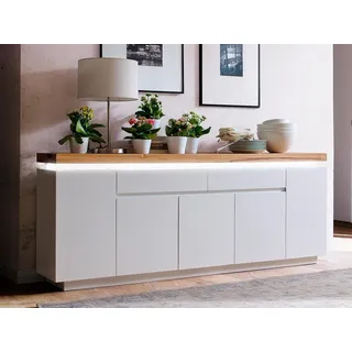 MCA Furniture Sideboard 200 x 81 x 40 cm weiß