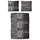 Linon anthrazit 155 x 220 cm + 80 x 80 cm